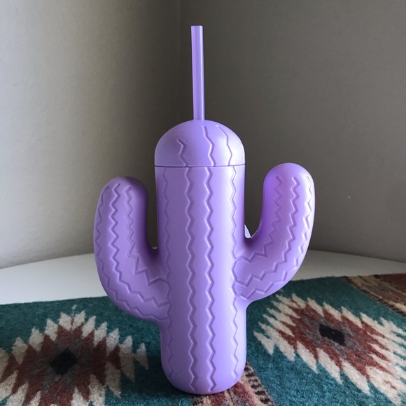 NWT Purple Cactus Sipper Cup - Picture 2 of 4